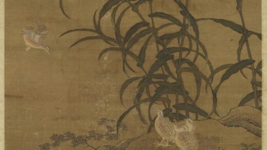 元人嘉谷鸣禽图轴.jpg