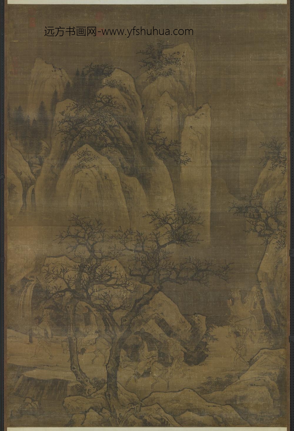 元人太行雪霁图轴