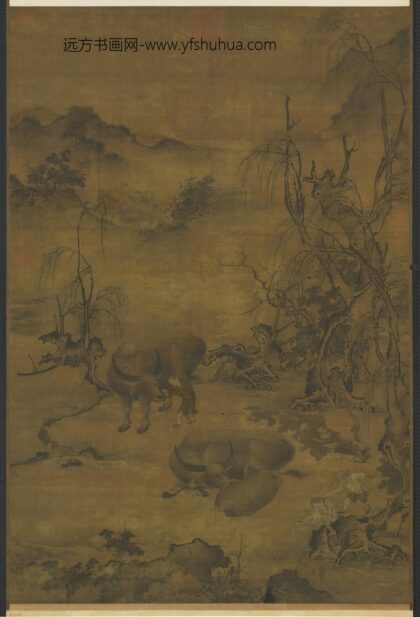 元人牧梦占丰图轴.jpg