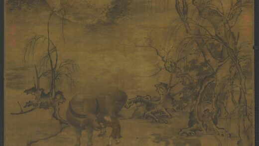 元人牧梦占丰图轴.jpg