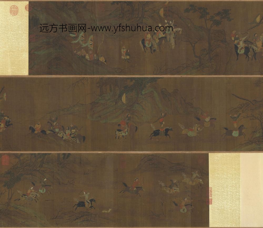 元人猎骑图卷