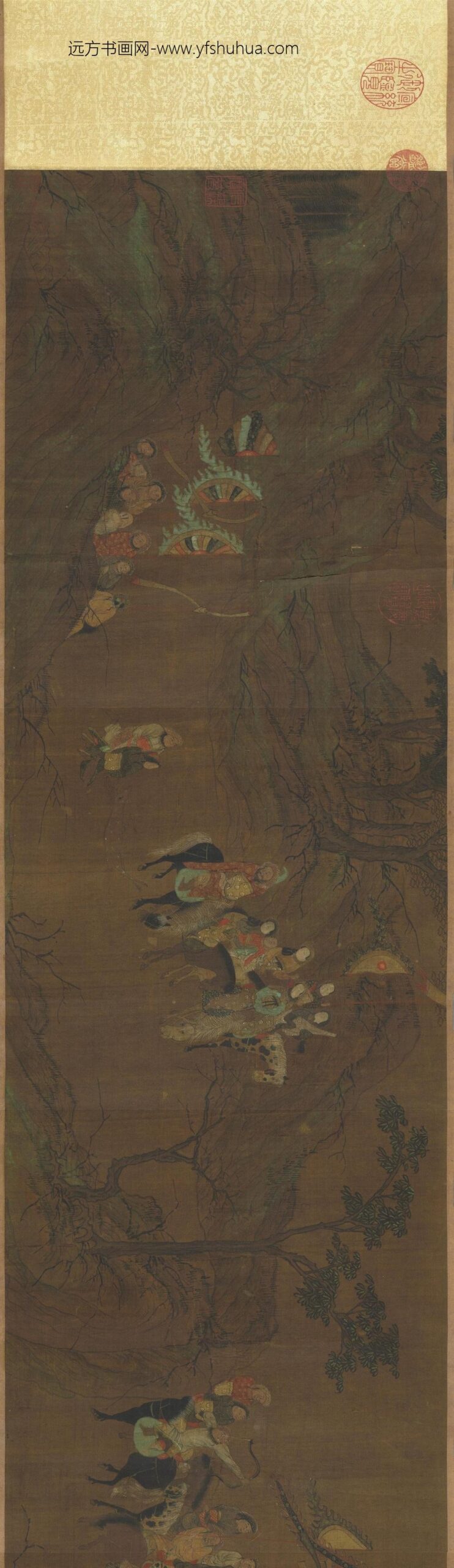 元人猎骑图卷_