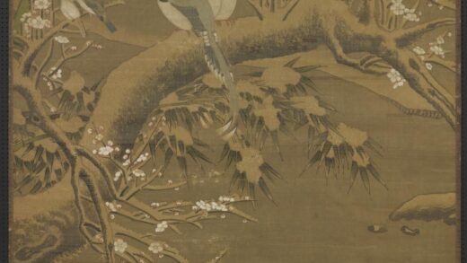 元人瑞雪仙禽轴.jpg