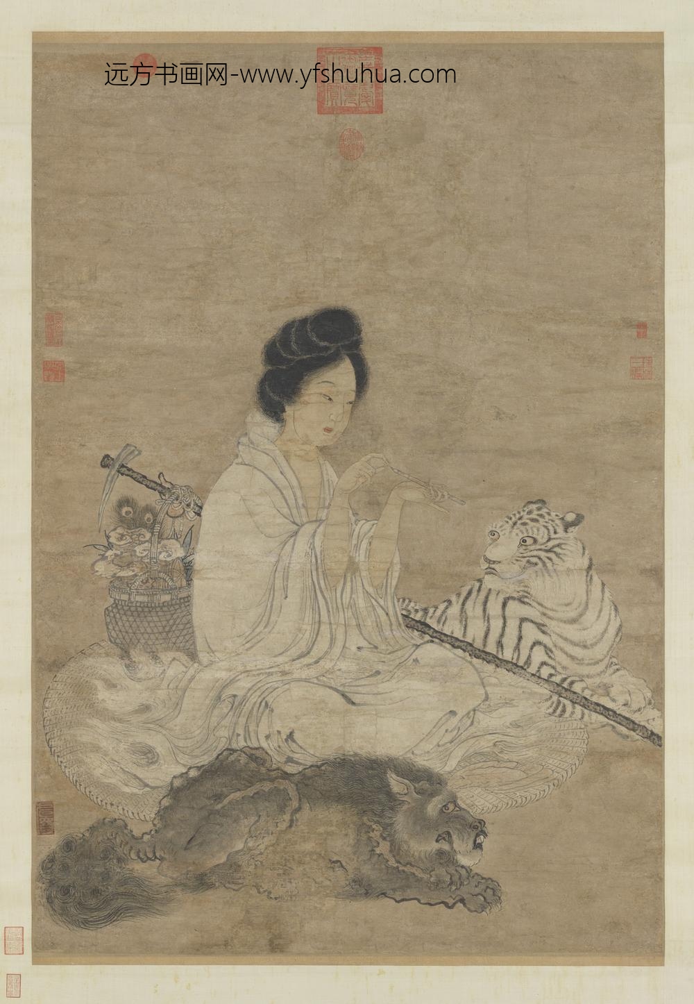 元人画仙女轴