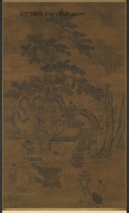 元人画夏墅棋声轴.jpg
