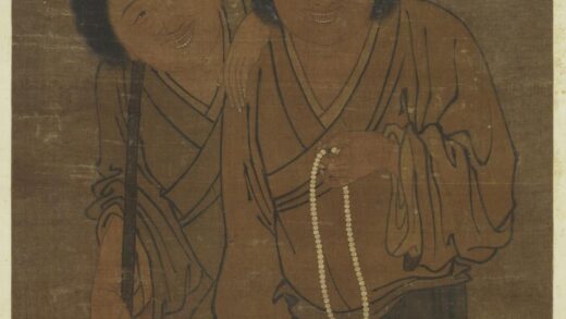 元人画寒山拾得像轴.jpg