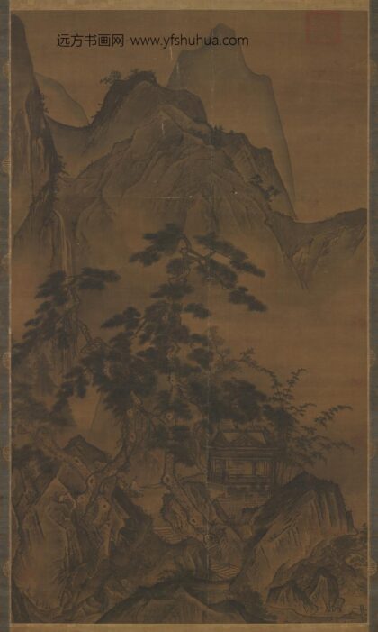 元人画松壑鸣琴轴.jpg