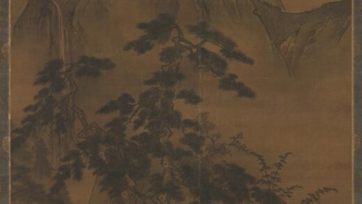 元人画松壑鸣琴轴.jpg