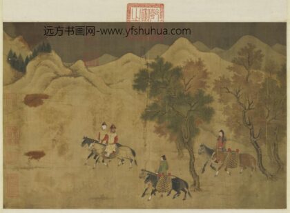 元人画猎骑图轴.jpg