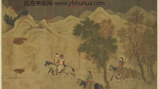 元人画猎骑图轴.jpg