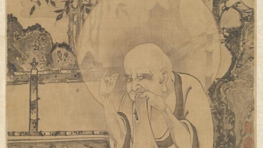 元人画第一阿迎阿机达尊者轴.jpg