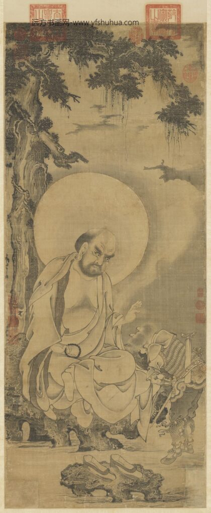 元人画第九拔嘎沽拉尊者轴.jpg