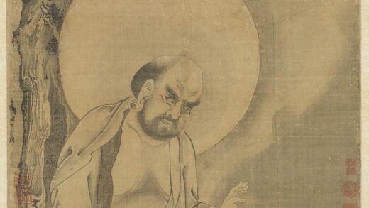 元人画第九拔嘎沽拉尊者轴.jpg