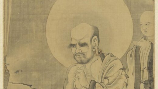 元人画第十八纳纳答密答喇尊者轴.jpg