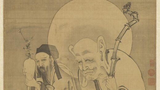 元人画第四嘎礼嘎尊者轴.jpg