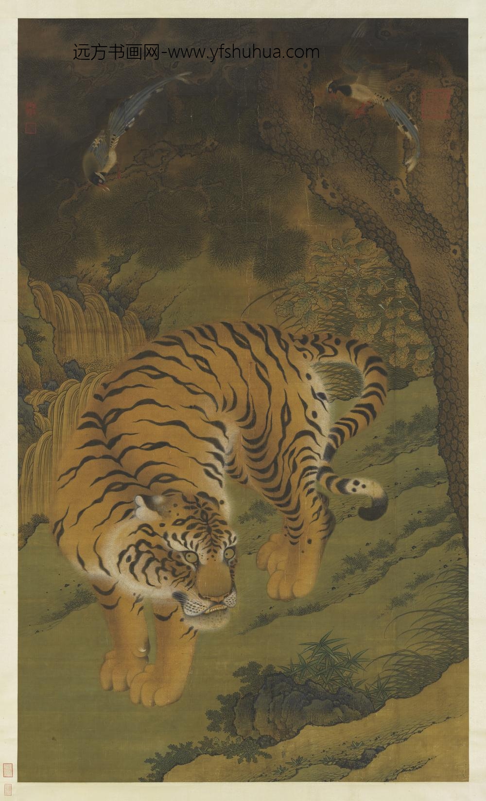 元人画虎轴