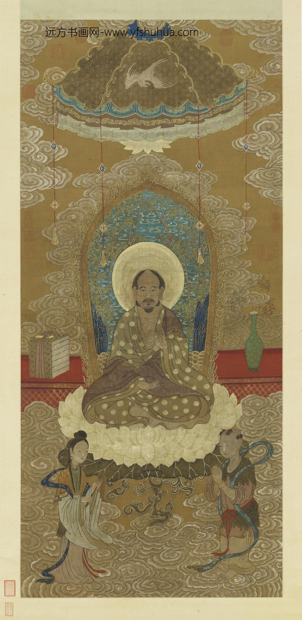 元人画观音大士轴