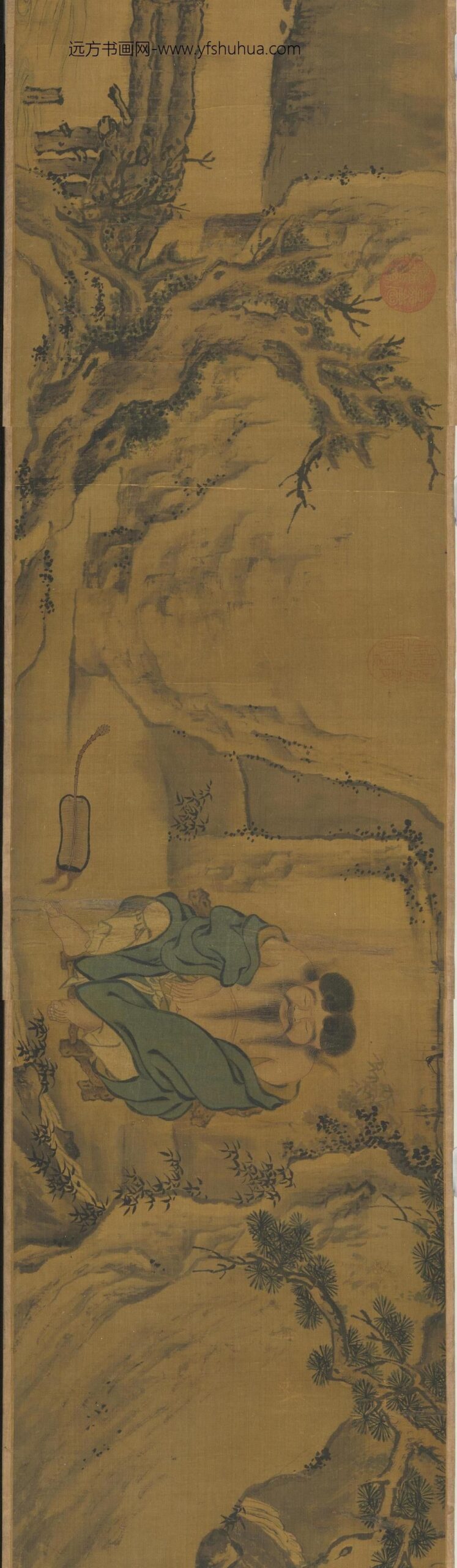 元人画钟离仙迹卷_