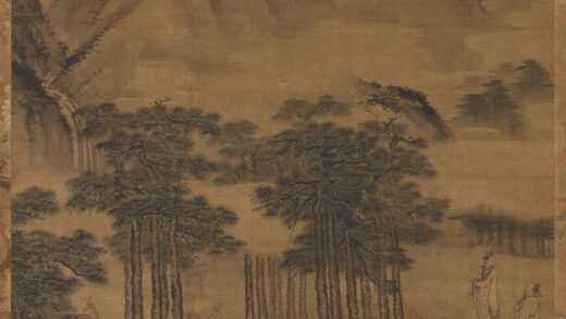 元人画鹿林清话轴.jpg