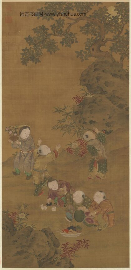 元人秋景戏婴轴.jpg