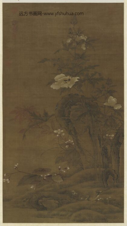 元人秋花鹡鸰轴.jpg