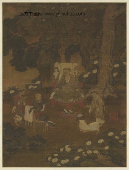 元人羚羊献花图轴.jpg