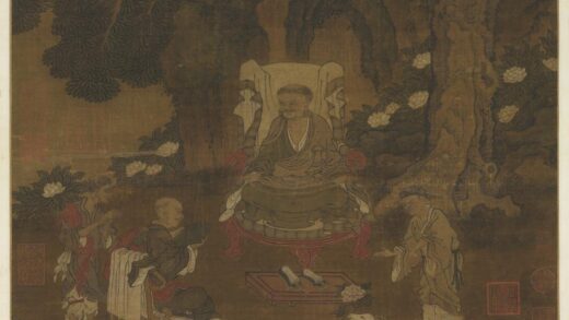 元人羚羊献花图轴.jpg