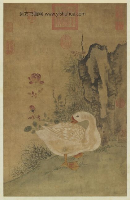 元人花鹅小景轴.jpg