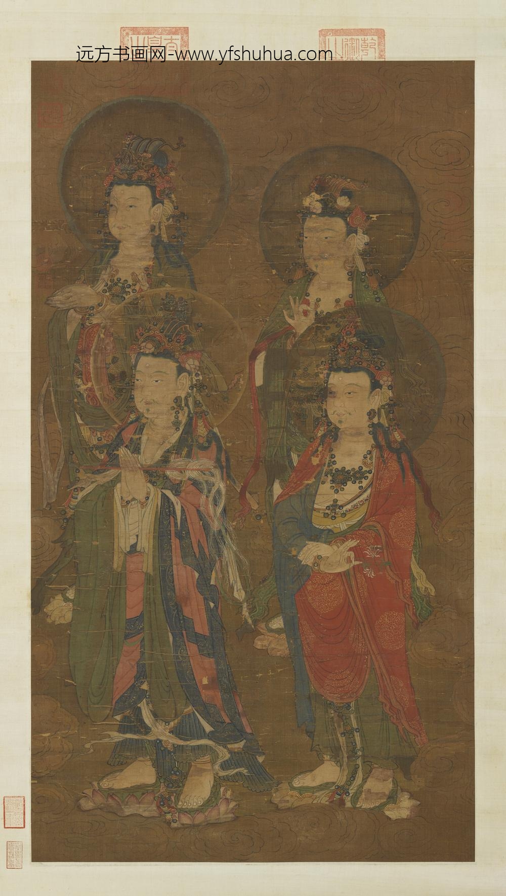 元人说经图轴