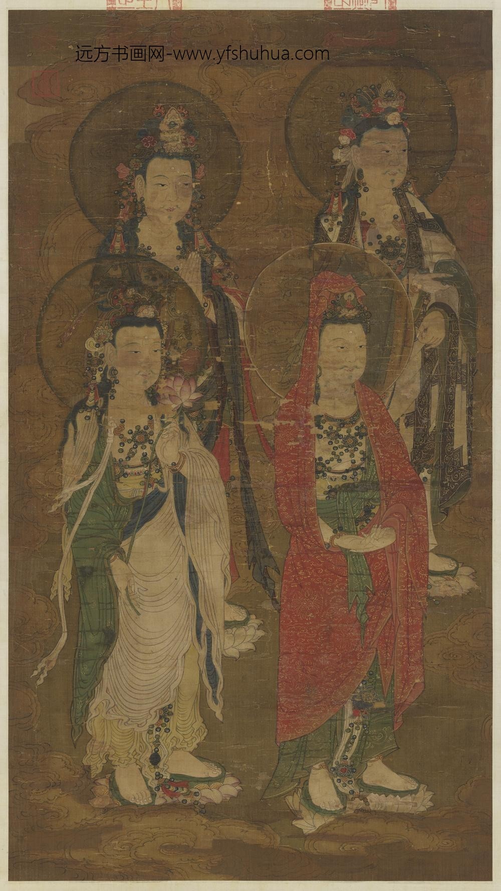 元人说经图轴