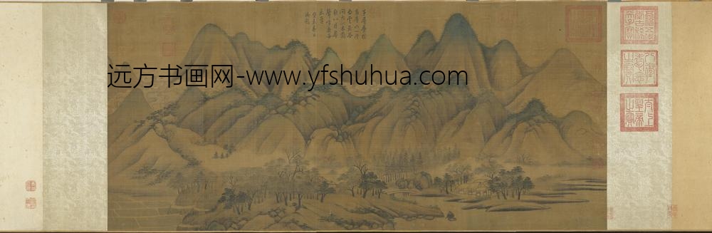 元人青山白云卷