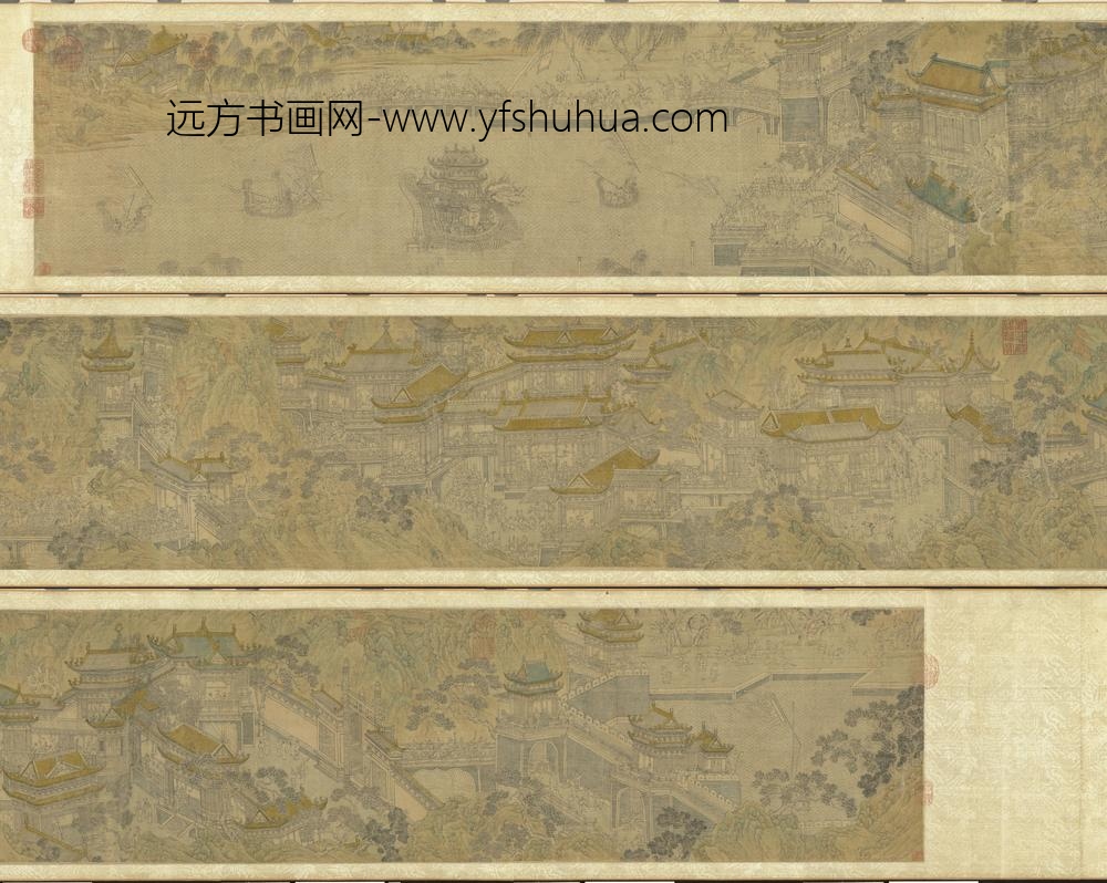 元人龙舟夺标图卷