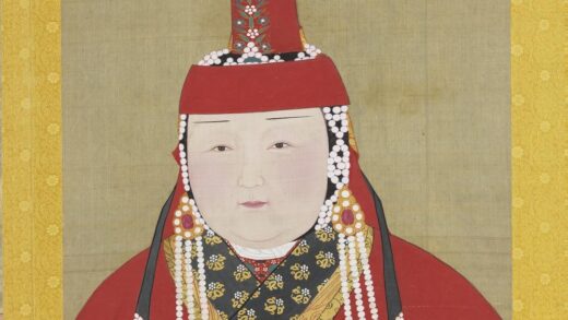 元代后半身像册 元世祖后.jpg