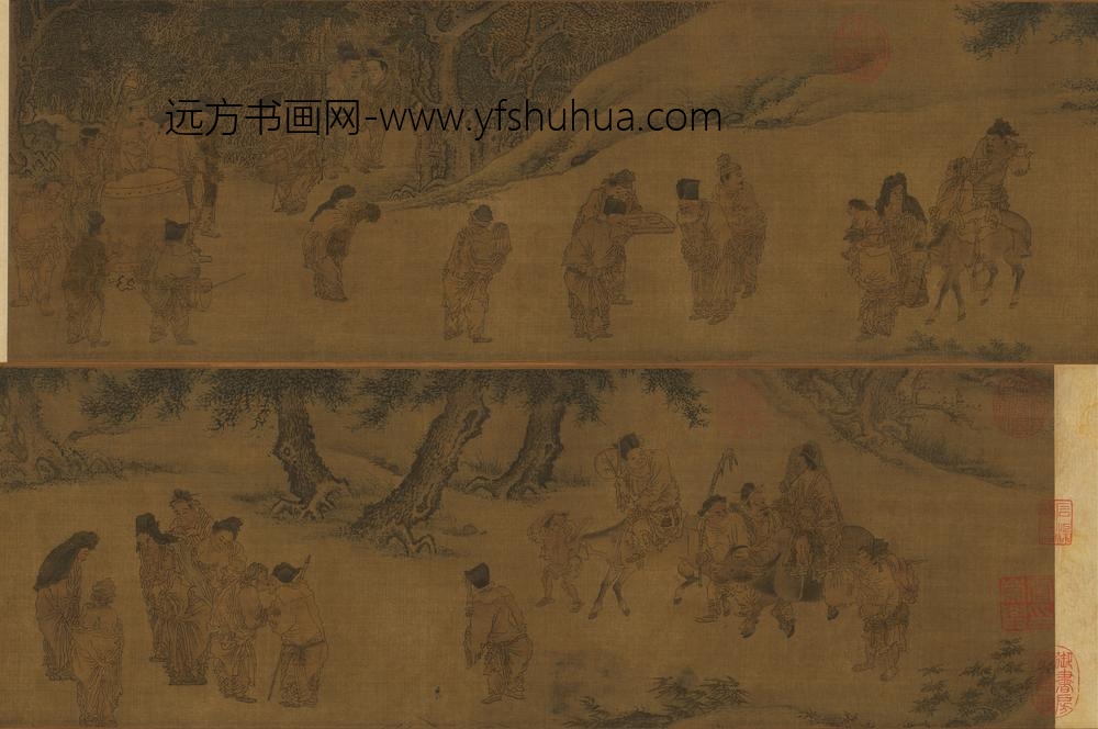 农村嫁女图卷