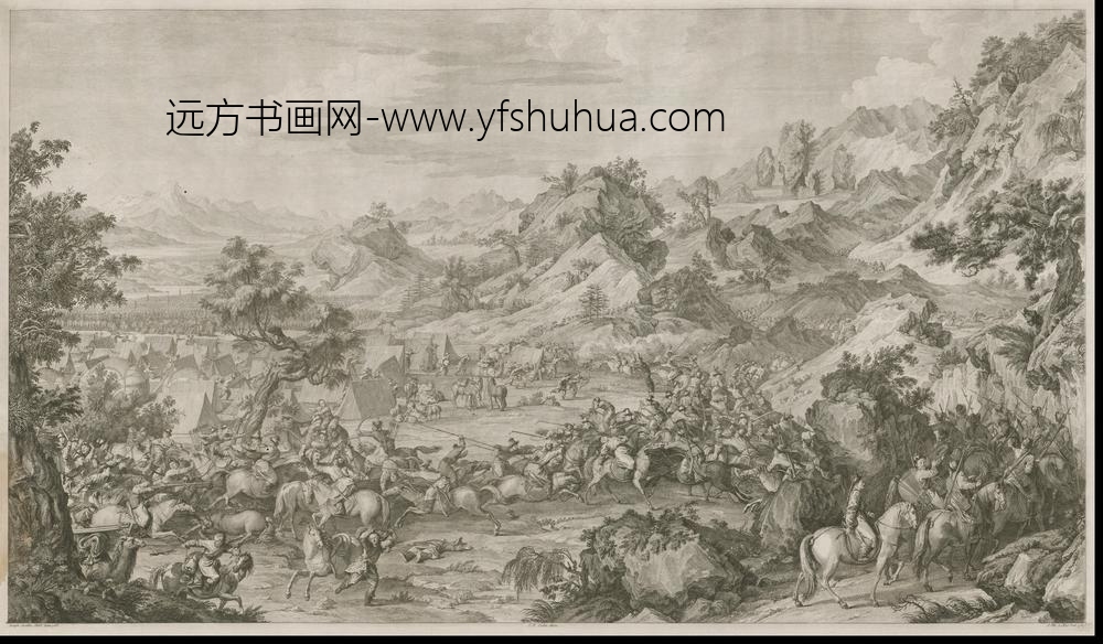印版平定西域战图页
