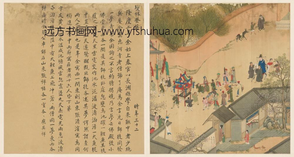 合画徐显卿宦迹图册—琼林登第