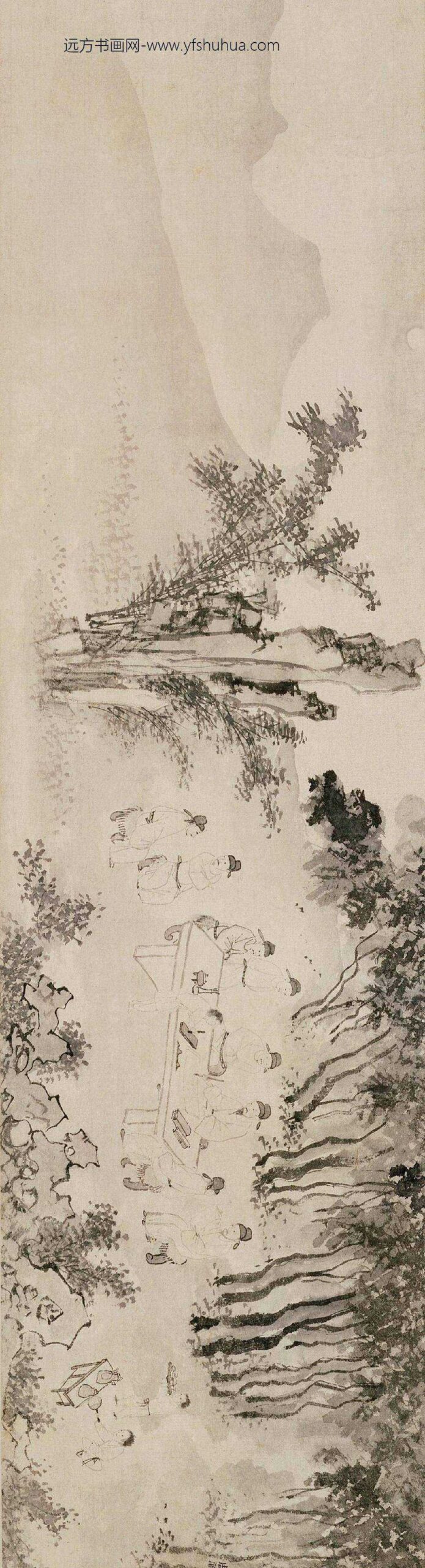 周官观灯倡咏图卷_