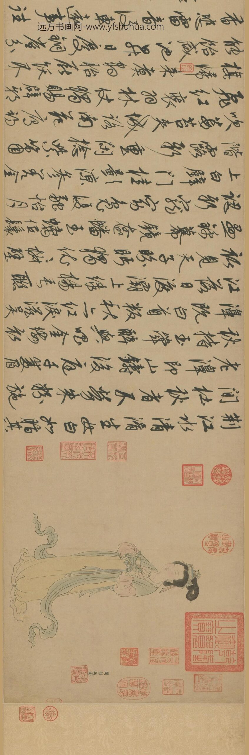 周朗杜秋图卷_