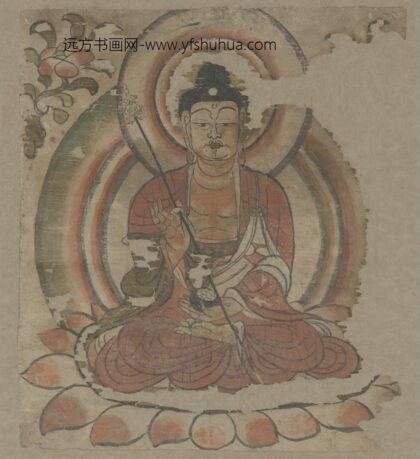 唐 敦煌纸画地藏菩萨像.jpg