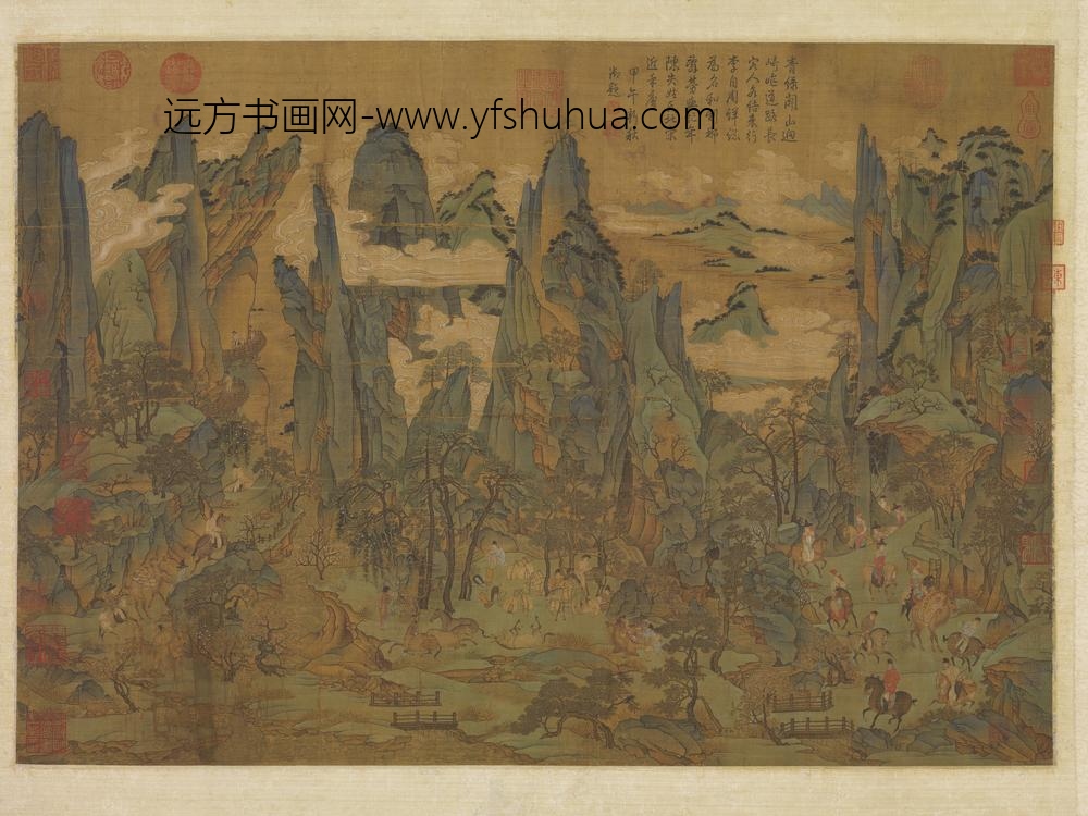唐人明皇幸蜀图轴