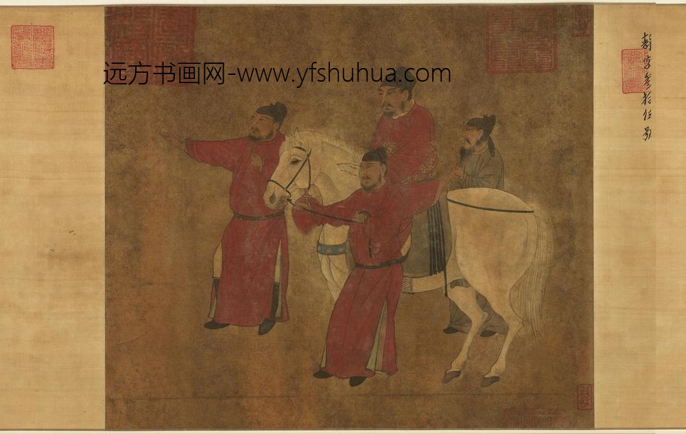 唐人明皇调马图卷唐人明皇调马图卷