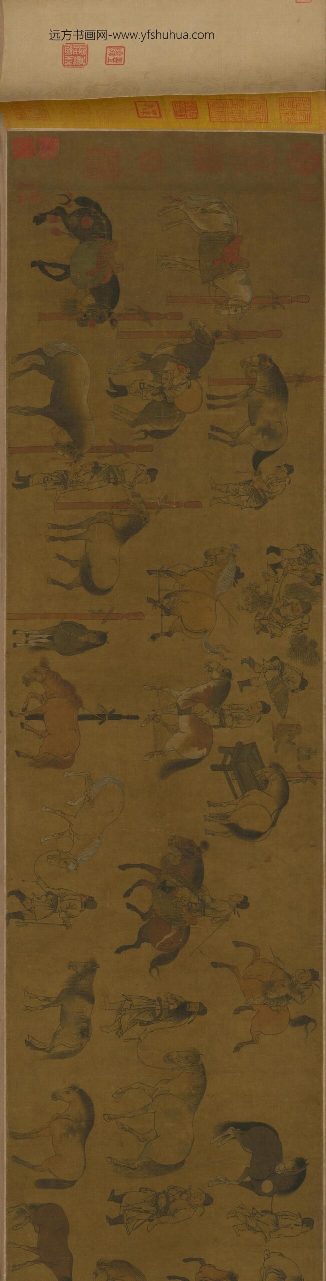 唐人百马图卷_