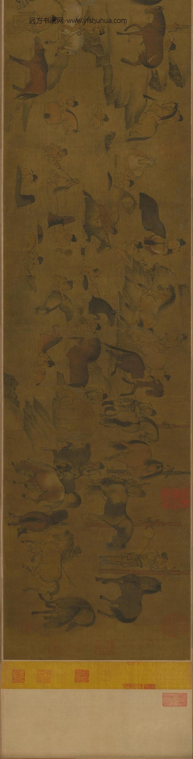 唐人百马图卷_