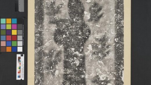 唐韦顼墓石壁线刻画像墨拓轴.jpg