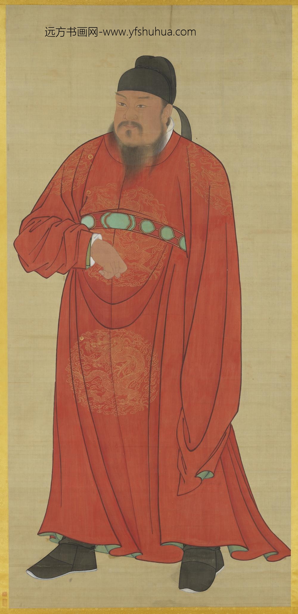 唐高祖立像轴
