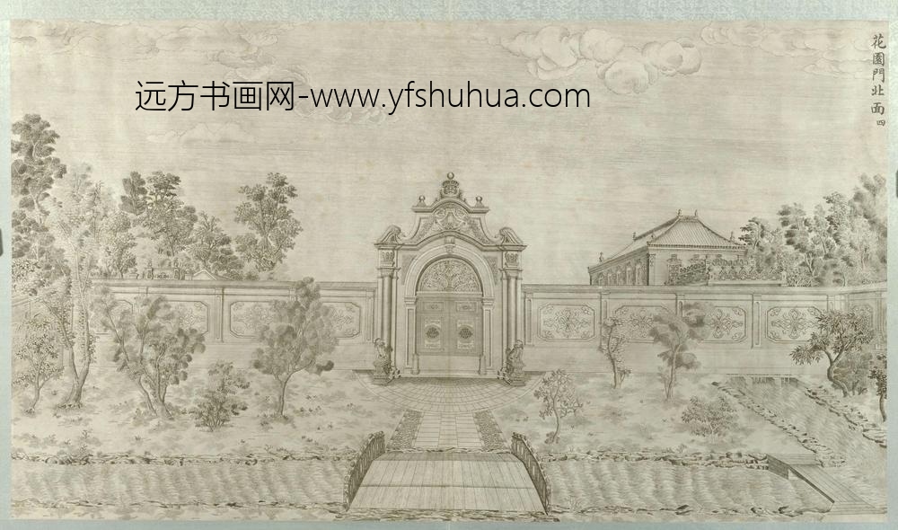 圆明园铜版画册-