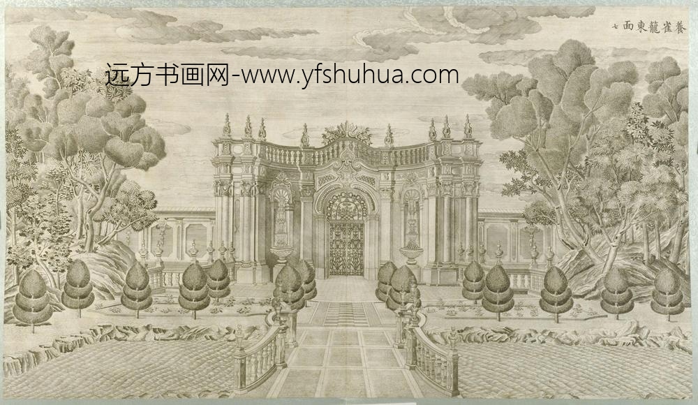 圆明园铜版画册-