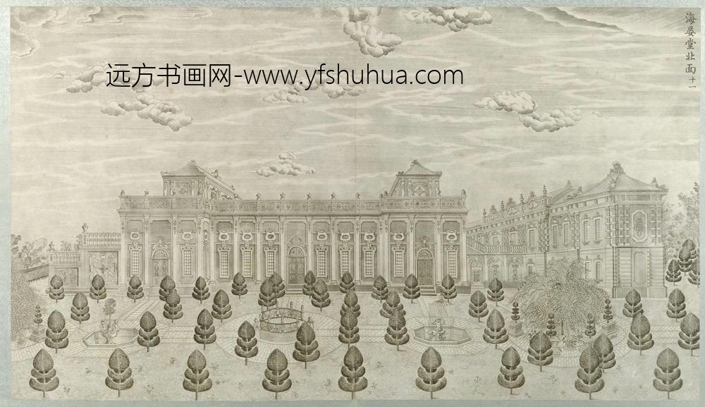 圆明园铜版画册-