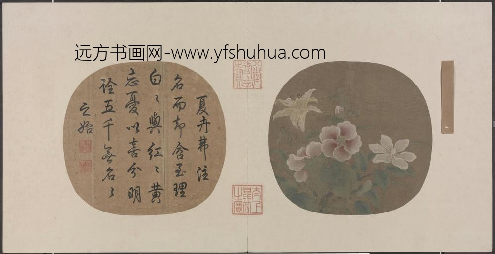 夏卉骈芳图页