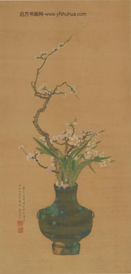 姜泓 瓶梅水仙图轴 故宫博物院.jpg